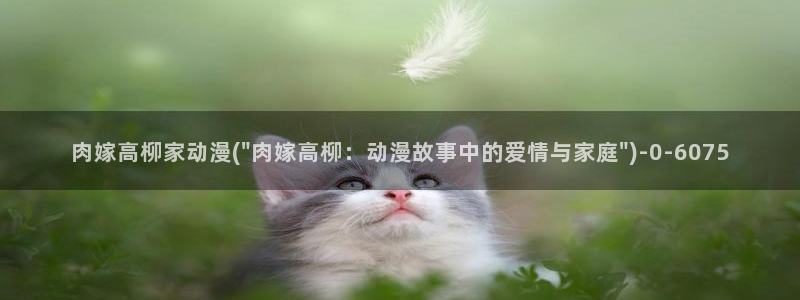 日常动漫：肉嫁高柳家动漫(\